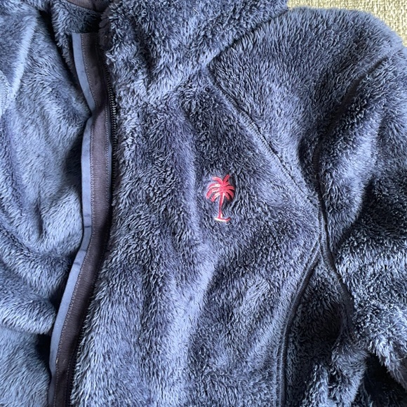 EUC Lilly Pulitzer Navy Fleece Jacket, S - Picture 5 of 7